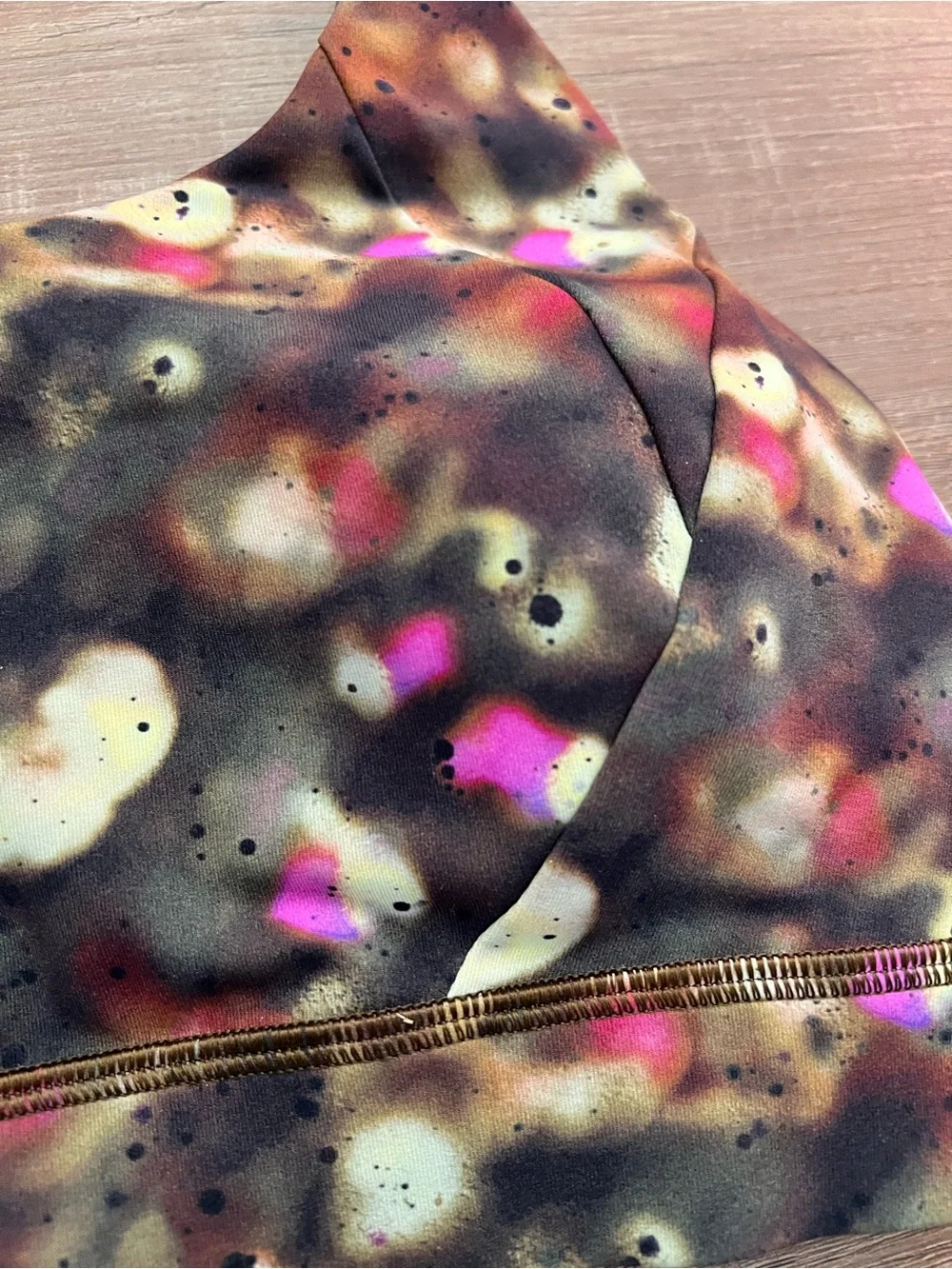 Lululemon Free to Be Elevated Bra Size 6 Soft Focus Splatter Green Multi